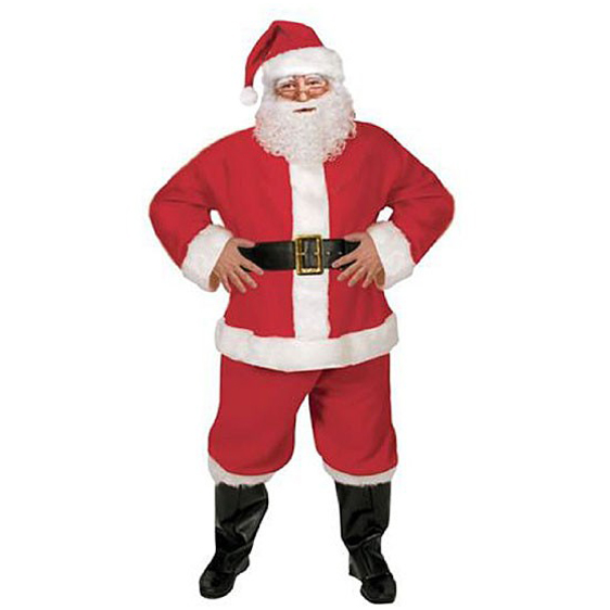 6 Piece Complete Santa Suit Costume - United Costumes