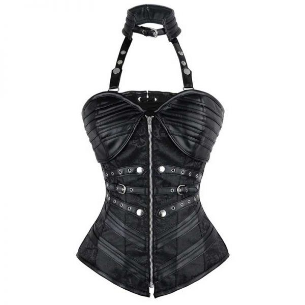 zipper corset top