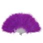 Purple Burlesque Feather Fan